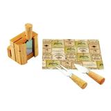 Tabua de queijo com 3 facas - Btc decor