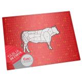 Tábua De Vidro 40 X 30 Cm Carnes Fh13011 Euro Home