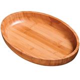 Tábua Gamela Oval Em Bambu Para Churrasco 33x23cm 3362 Mor