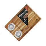 Tabua Teca Multiuso Stolf Com Bandeja Inox 1201