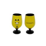 Taça Bojuda 450Ml Amarela/preta Linha Diverticon - Ceraflame - Tommy Design