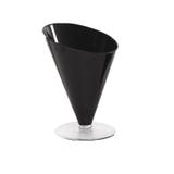 Taça Centro de Mesa Diagonal 27,5X21 cm Preto - Luvidarte