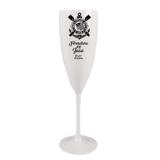 Taça Champagne Personalizada Aniversário Brasão Corinthians - Aluá festas