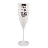 Taça Champagne Personalizada Aniversário O Amor Está No: - Aluá festas