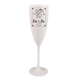 Taça Champagne Personalizada Casamento Ela e Ele - Aluá festas