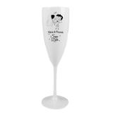 Taça Champagne Personalizada Casamento Save The Date - Aluá festas