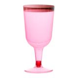 Taça de Acrílico Descartável de Luxo para Vinho de Linha Color Camin Decorplastic com 8 un