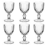 Taça de Água Elegance Transparente 260ML Kit com 6 - Class home
