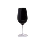 Taça de Água em Cristal Prestige 570ml Preta - Casa etna