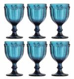 Taça De Água Libélula Azul 260ml Kit Com 8 Unidades - Class home