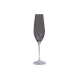 Taça de Champagne em Cristal Prestige 210ml Fumê - Casa etna