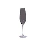 Taça de Champagne em Cristal Prestige 210ml Fumê - Casa etna