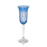 Taça de Cristal Polonês Cor Azul Claro para Champanhe - 150ml - Prime home decor