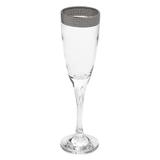 Taça de Cristal Versace Silver para Champanhe - 6 Peças - Vya store