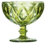 Taça de Sobremesa Coquetel Diamante Verde 300ml - Class home