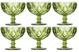 Taça de Sobremesa Coquetel Kit com 6 Diamante Verde 300ml - Class home