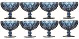 Taça de Sobremesa Coquetel Kit com 8 Diamante Azul 300ml - Class home