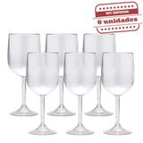 Taça de Vinho Durável Cristal 290ml 6 unidades Bezavel - Festabox