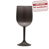 Taça de Vinho Durável Fumê 290ml 40 unidades Bezavel - Festabox