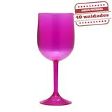 Taça de Vinho Durável Lilás 290ml 40 unidades Bezavel - Festabox