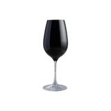 Taça de Vinho em Cristal Prestige 450ml Preta - Casa etna