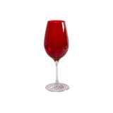Taça de Vinho em Cristal Prestige 450ml Vermelha - Casa etna