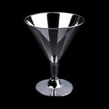 Taça Drink Prata Descartável Premium 200ml 06 unidades Silverplastic - Festabox