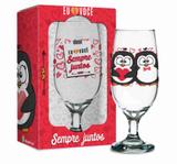Taça na caixa 300ml - amor - sempre juntos pinguim - Brasfoot