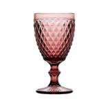Taça Para Água Bico De Abacaxi De Vidro Sodo-Calcico - Lilás - 260ml - 7,9x8,8x17cm - Lyor