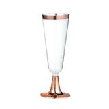 Taça para Espumante 150ml Linha Rose Gold Luxo c/04 unidades - Silverplastic