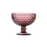 Taça Para Sobremesa De Vidro Bico De Abacaxi - Lilás - 310ml - Lyor