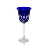 Taça para Vinho em Cristal Polonês Azul Escuro - 220ml - Prime home decor