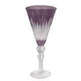 Taça para Vinho Tinto Lapidada em cristal ecológico 290ml violeta - 22698 - Dynasty