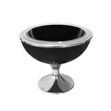 Taça sorveteira de mesa acrilico cristal preta