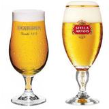 Taça Stella Artois em Vidro + Taça Bohemia Globimport