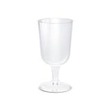 Taça Vinho Descartável c/ 6 210ml - Silver Plastic - Silverplastic