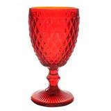 Taças Bico de Abacaxi Vermelha 06 peças - Decorafast