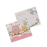 Tag Lembrancinha De e Para Corujinha Rosa 48 unidades Ultrafest - Festabox