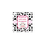 Tag para Lembrancinha Vaquinha 24 unidades Duster - Festabox