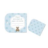 Tag para Lembrancinhas Urso Azul c/24 unidades - Ultrafest