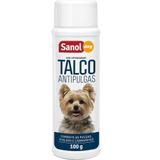 Talco para pulgas para cães. Talco Antipulgas para Cachorro Sanol Dog 100g - Aplicação diretamente no animal e no ambiente
