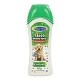 Talco perfumado banho a seco para filhotes plast pet