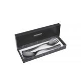 Talher de Salada Black Tie Listras de Aço Inox - Tramontina