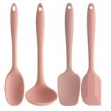 Talheres Utensílios Silicone Colher Arroz Concha Espátula Ou Rosa Quartzo