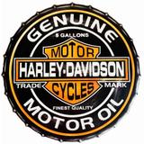 Tampa Decorativa Harley Davidson Retrô - Versare anos dourados