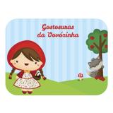 Tampa para Marmitinha Chapéuzinho Vermelho 12 unidades Duster - Festabox