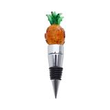 Tampa Para Vinho De Zamac Com Led Abacaxi - F9-25696 - Rojemac