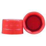 Tampa Plástica com lacre p/ garrafa pet 28mm Vermelho 100un - Ravibras