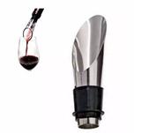 Tampa Rolha Funil Garrafa De Vinho Em Inox Com Bico Dosador - Eita comprei