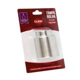 Tampa Rolha Garrafa Vinho Inox Pressão 4,5cm - 126838 - Clink